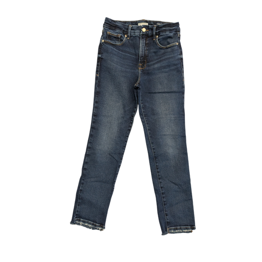 Jeans Straight By Good American In Blue Denim, Size:8