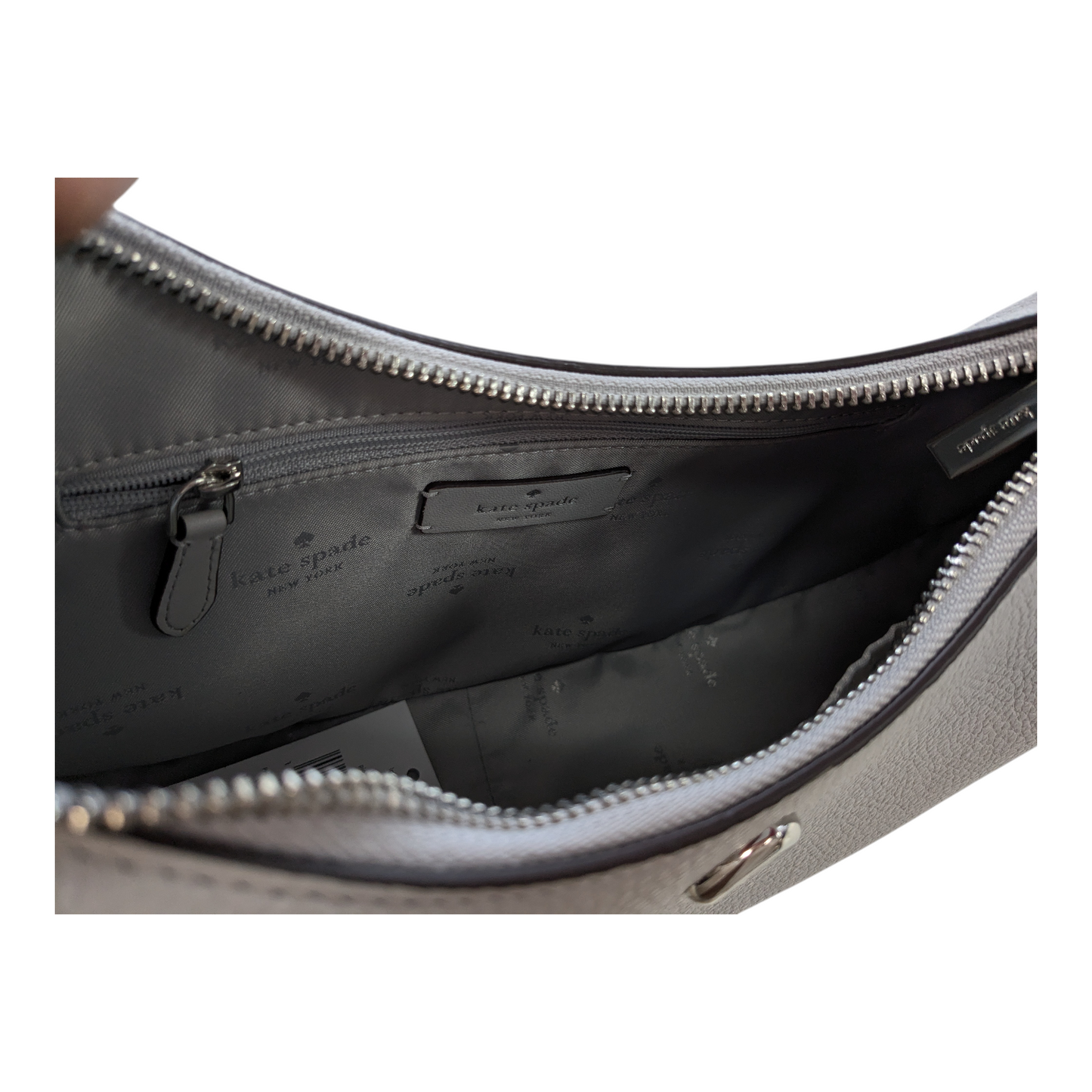 Handbag Designer By Kate Spade In Grey, Size:Medium