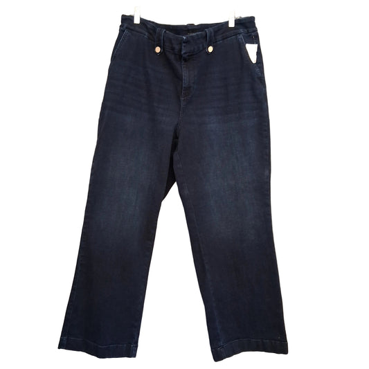 Jeans Wide Leg By Talbots In Blue Denim, Size:20