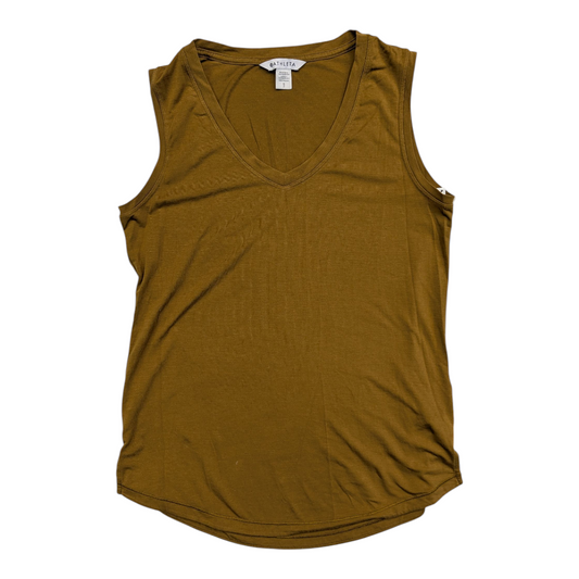 Athletic Tank Top By Athleta In Gold, Size:S