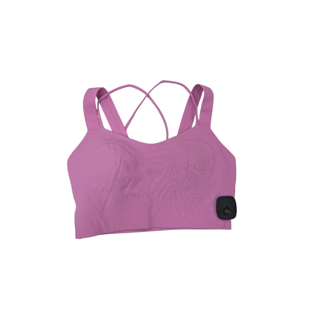 Athletic Bra By Lululemon In Pink, Size:6
