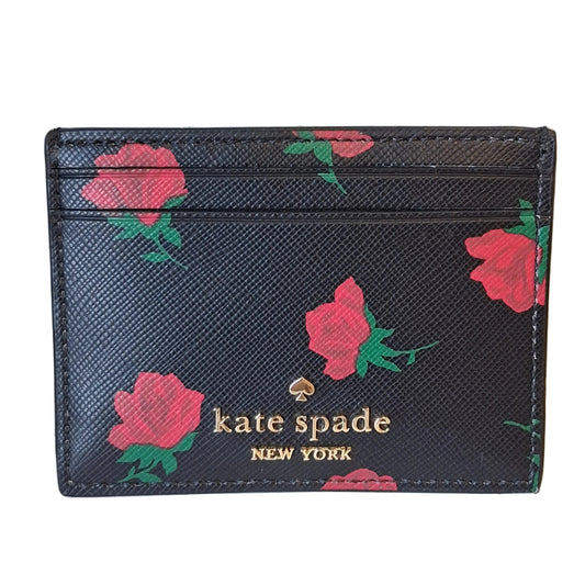 Id/Card Holder Designer By Kate Spade In Floral Print