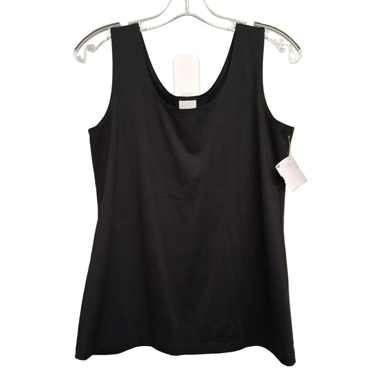 Top Sleeveless Basic By Chicos In Black, Size:S