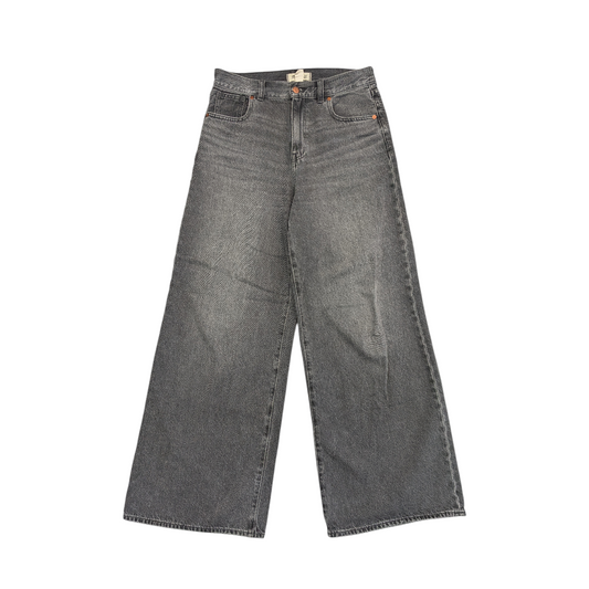Jeans Wide Leg By Madewell In Black Denim, Size:6