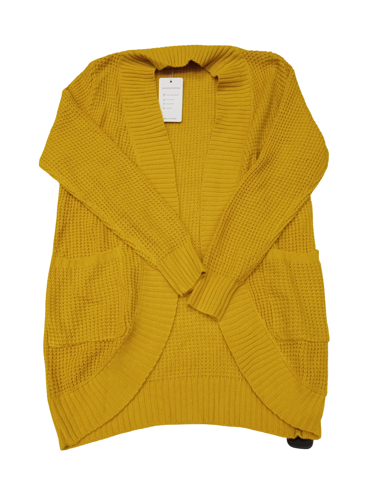 Sweater Cardigan By Zesica In Yellow, Size:S
