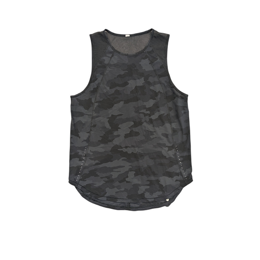 Athletic Tank Top By Lululemon In Camouflage Print, Size:10