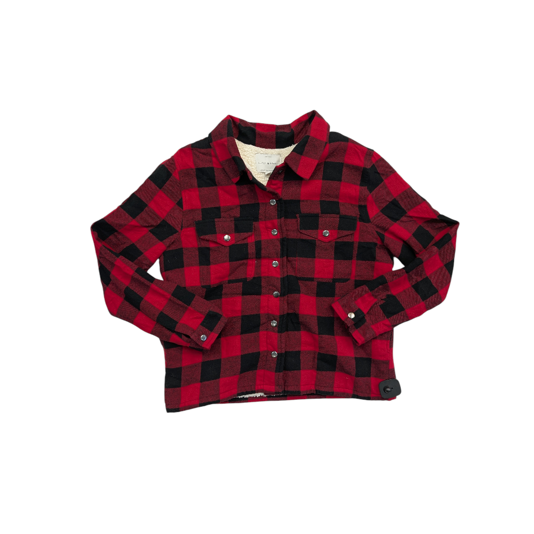 Jacket Other By Lucky Brand In Black & Red, Size:M