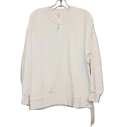 Athletic Sweatshirt Crewneck By Lululemon In White, Size:S