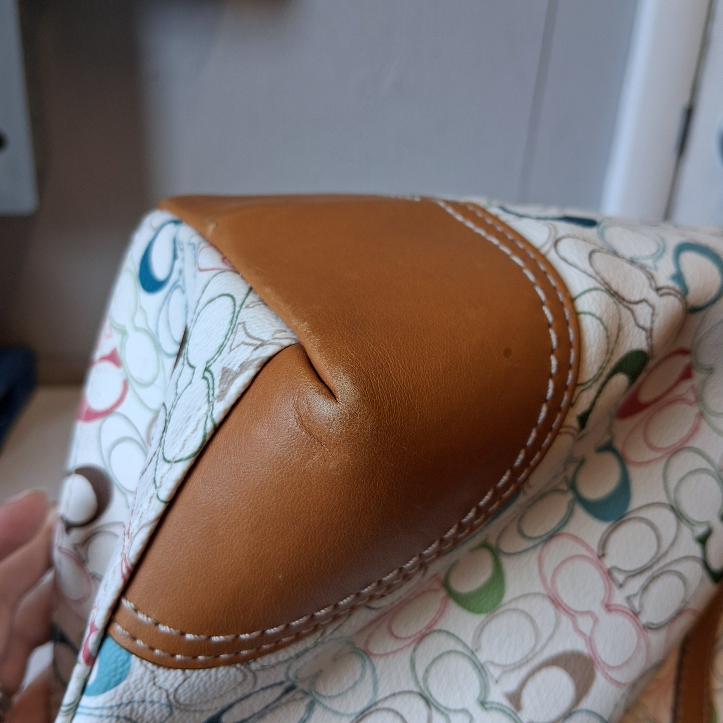 Diaper Bag Designer By Coach In Multi, Size:Large
