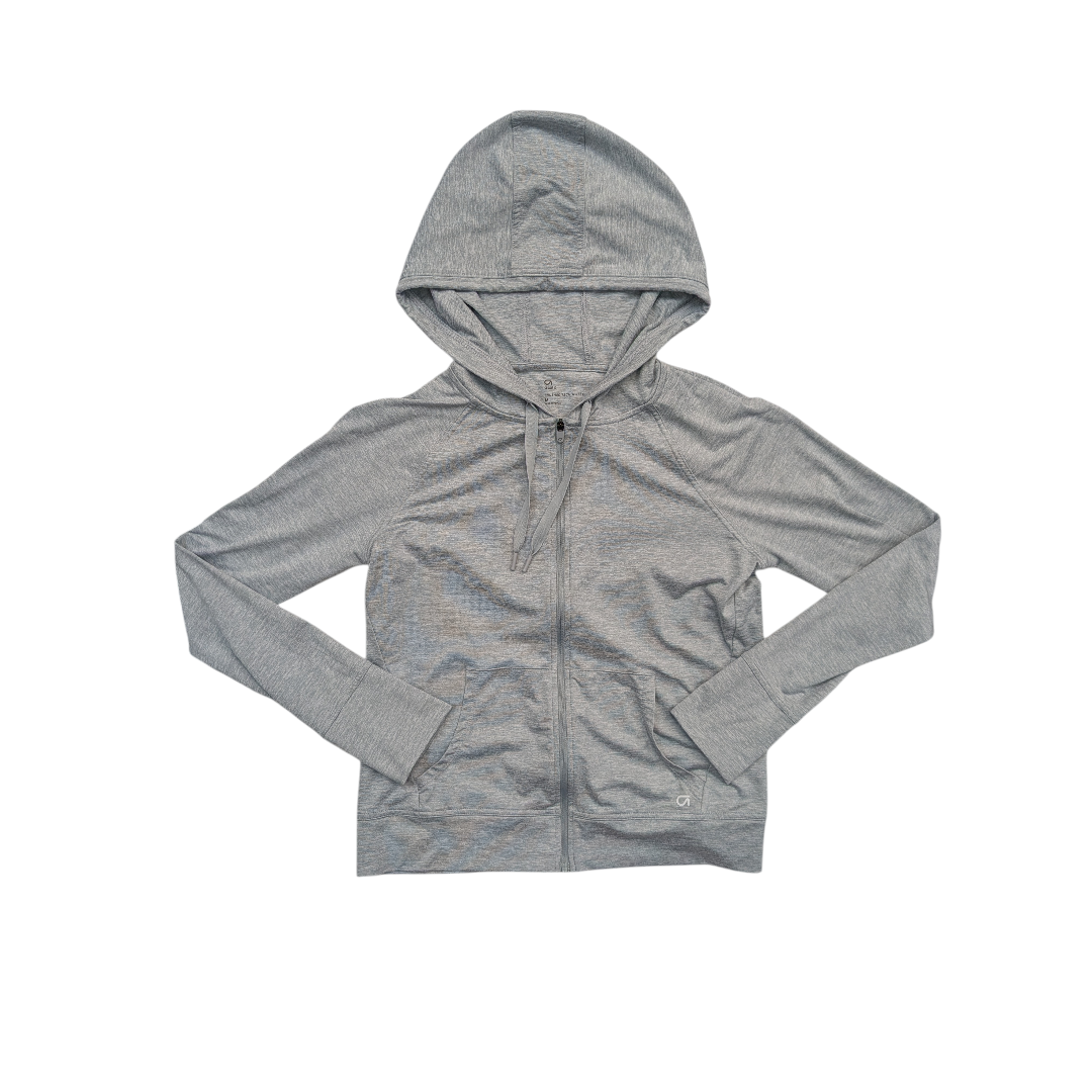 Athletic Jacket By Gapfit In Grey, Size:M