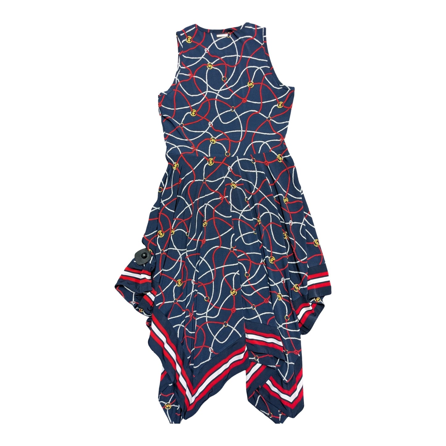 Dress Casual Midi By Michael By Michael Kors In Blue Red & White, Size:S