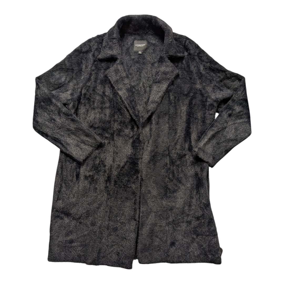 Coat Faux Fur & Sherpa By Liverpool In Black, Size:Xl