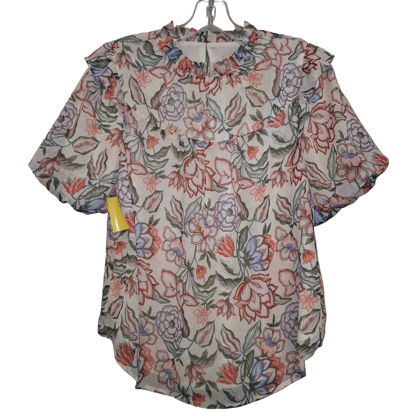Top Ss By Loft In Floral Print, Size:S