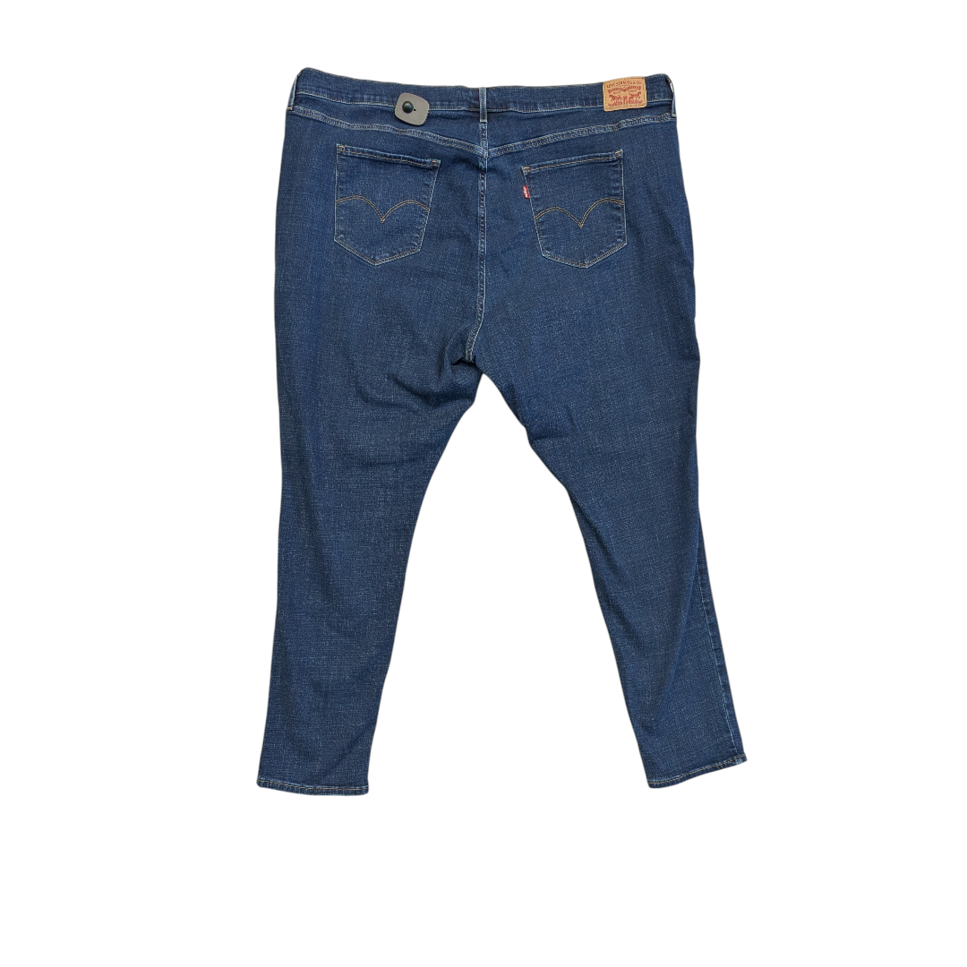 Jeans Skinny By Levis In Blue Denim, Size:24