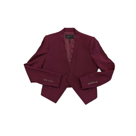 Blazer By Bcbgmaxazria In Maroon, Size:S