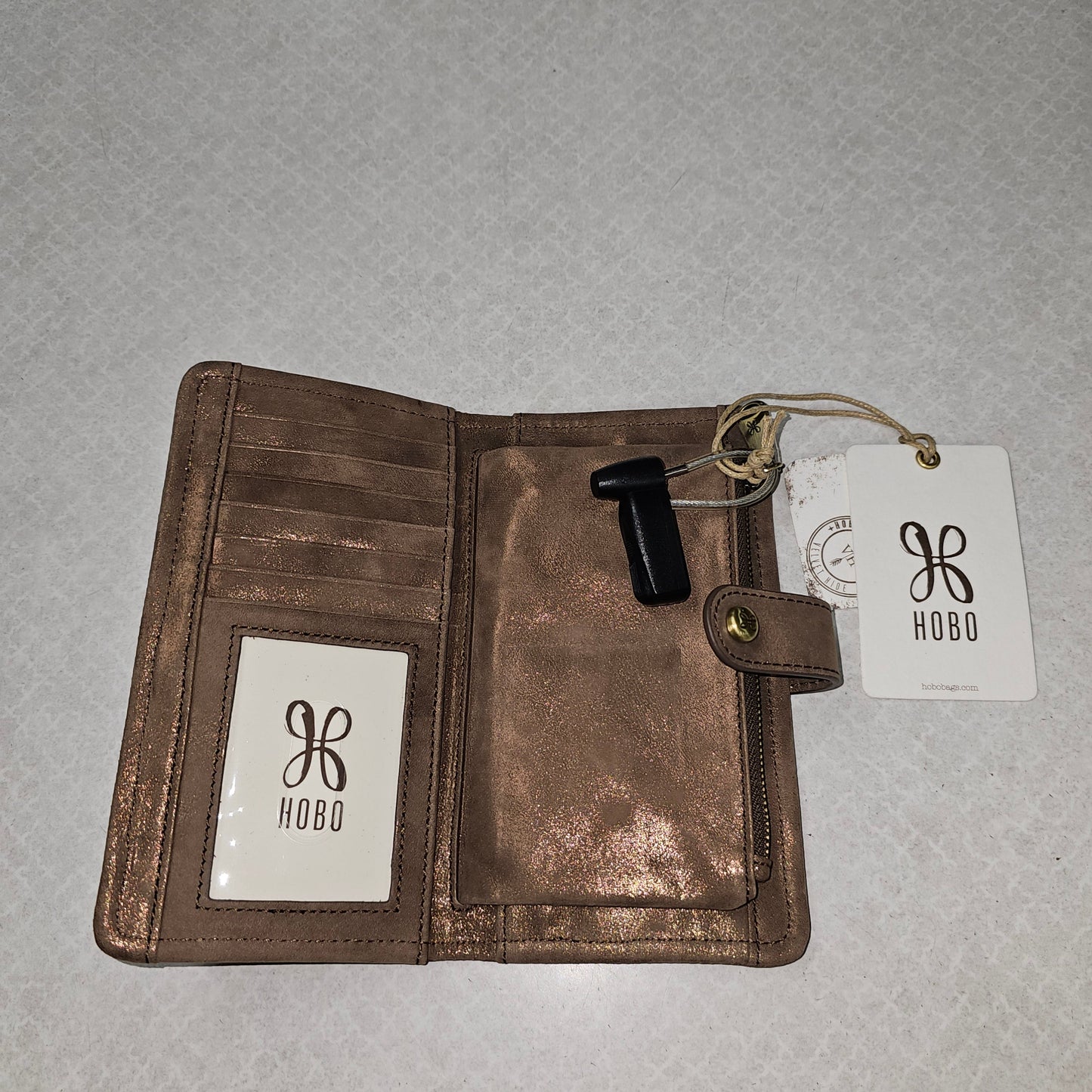 Wallet By Hobo Intl In Bronze, Size:Medium