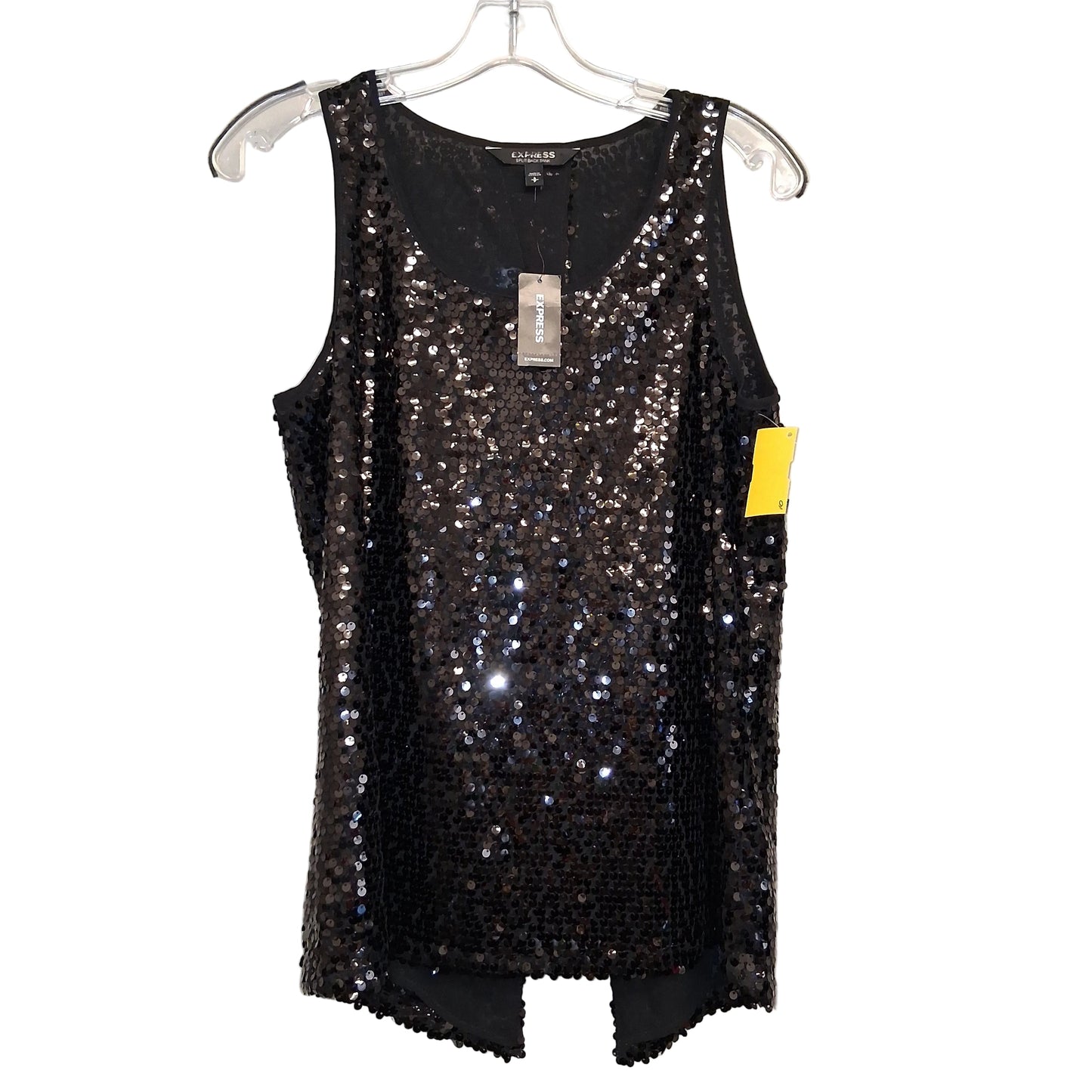 Top Sleeveless By Express In Black, Size:S