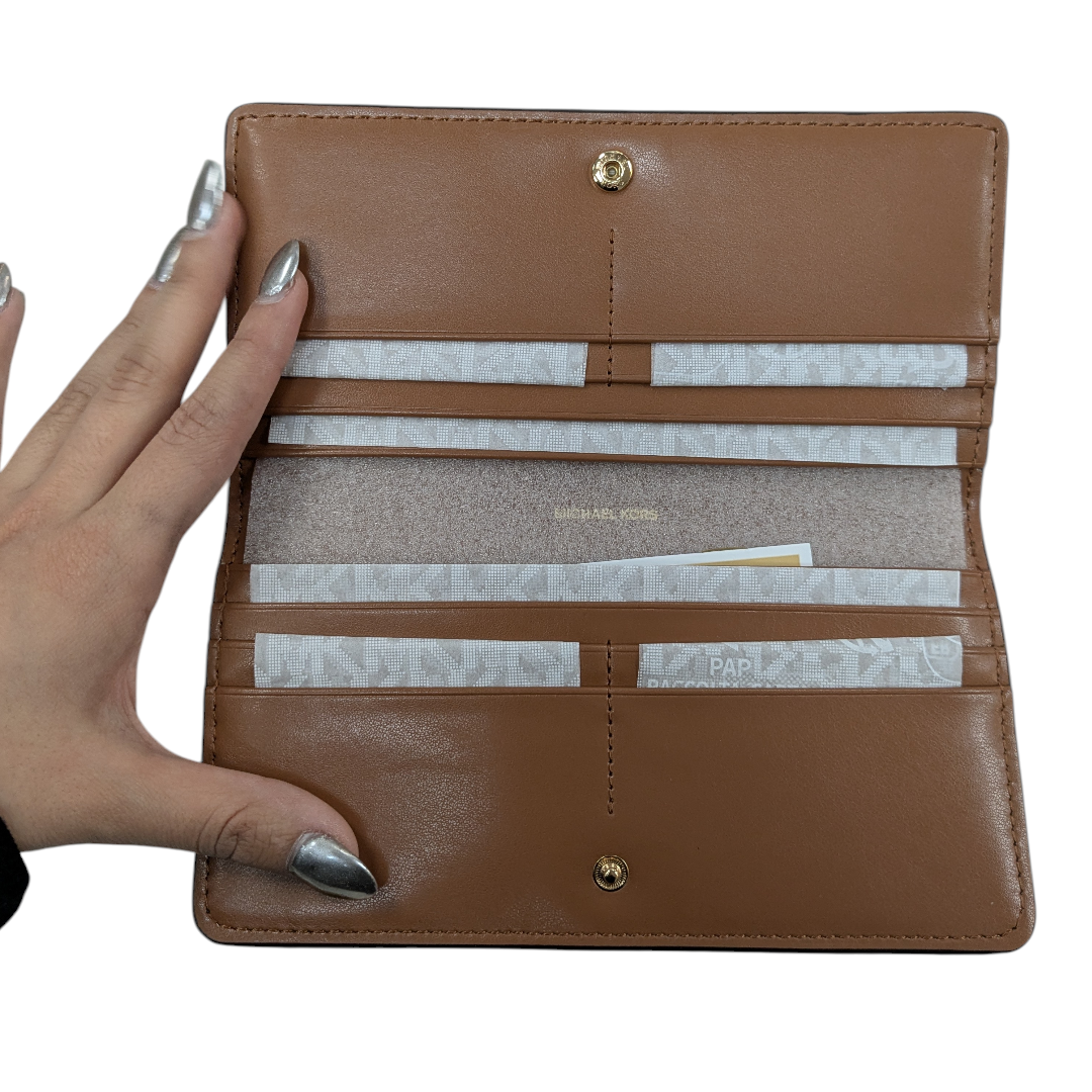 Wallet Designer By Michael Kors In Brown, Size:Large