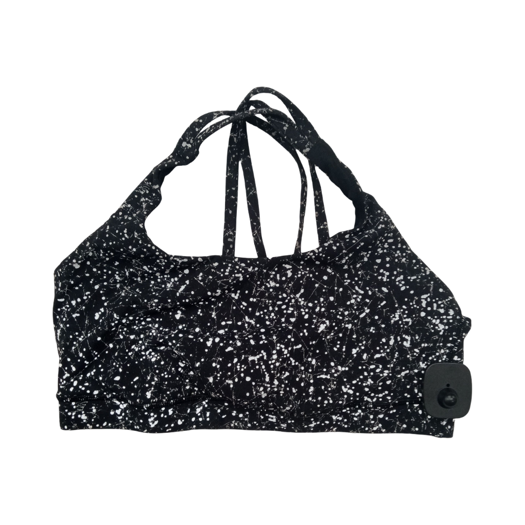 Athletic Bra By Lululemon In Black & White, Size:10