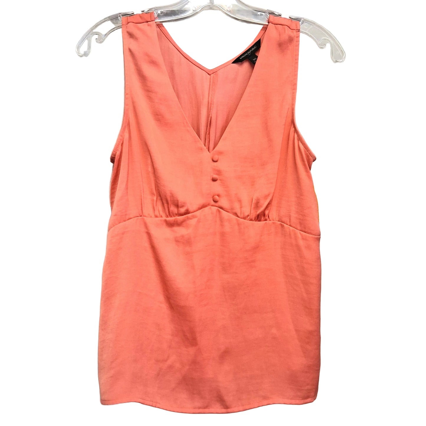 Top Sleeveless By Banana Republic In Coral, Size:Xs