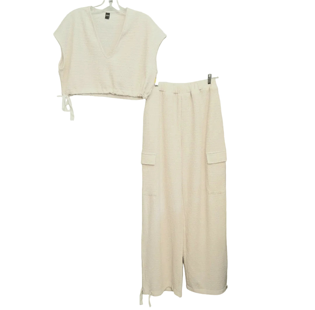 Pants Set 2Pc By Micas In Cream, Size:8