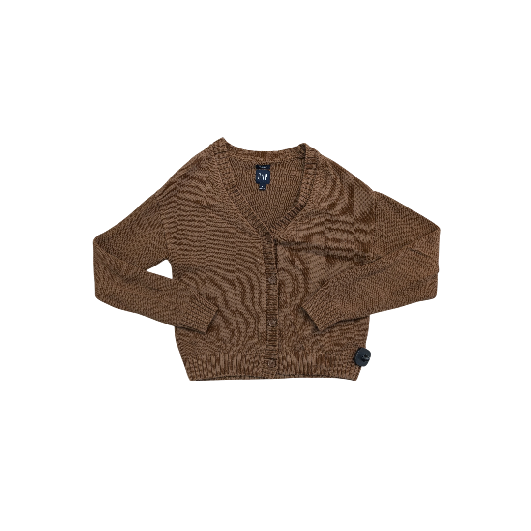 Sweater Cardigan By Gap In Brown, Size:S