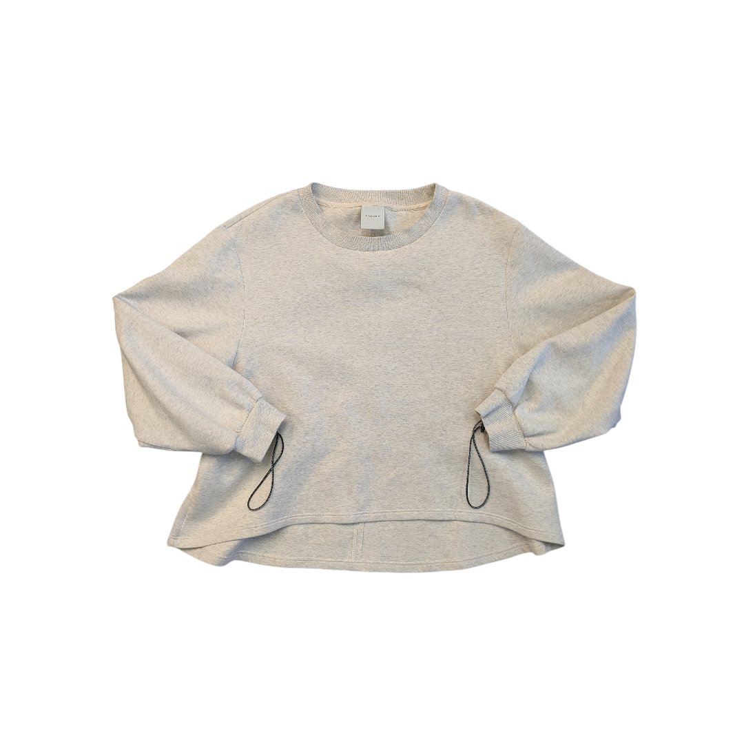 Athletic Sweatshirt Crewneck By Varley In Cream, Size:Xl