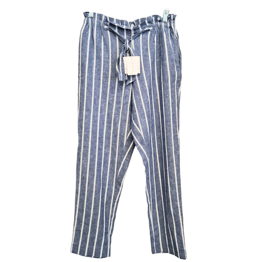 Pants Lounge By Beachlunchlounge In Blue & White, Size:4