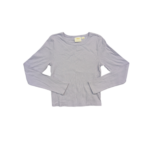Top Ls Basic By Maeve In Purple, Size:L