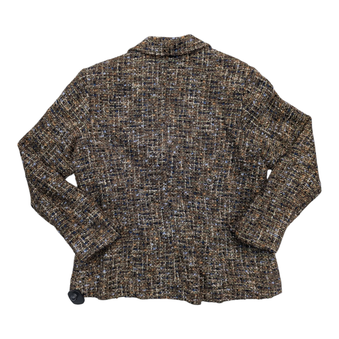 Blazer By Coldwater Creek In Brown, Size:16