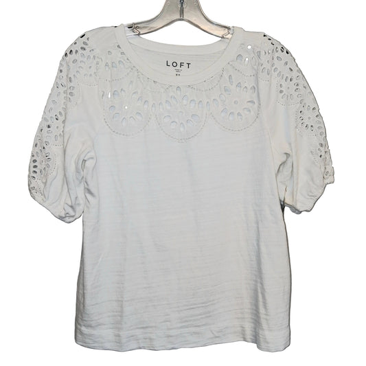 Top Ss By Loft In White, Size:Xs
