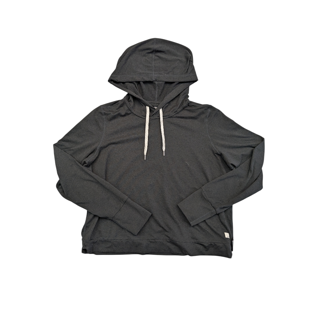 Athletic Top Ls Hoodie By Vuori In Black, Size:Xl