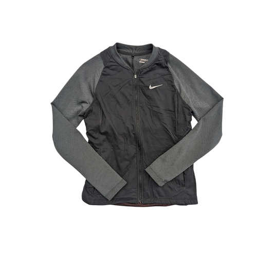 Athletic Jacket By Nike In Black, Size:S