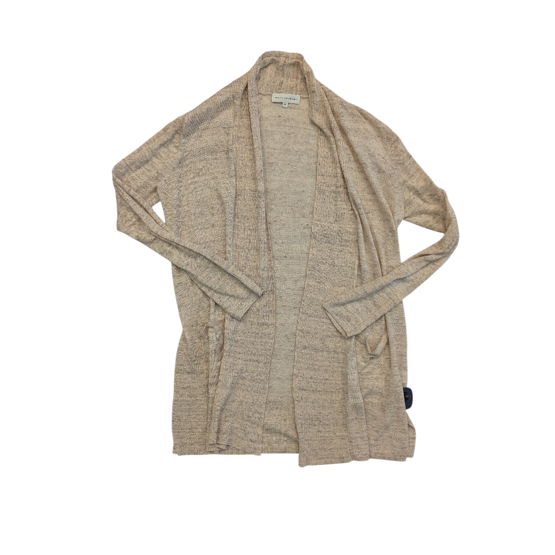 Sweater Cardigan By White And Warren In Peach, Size:M