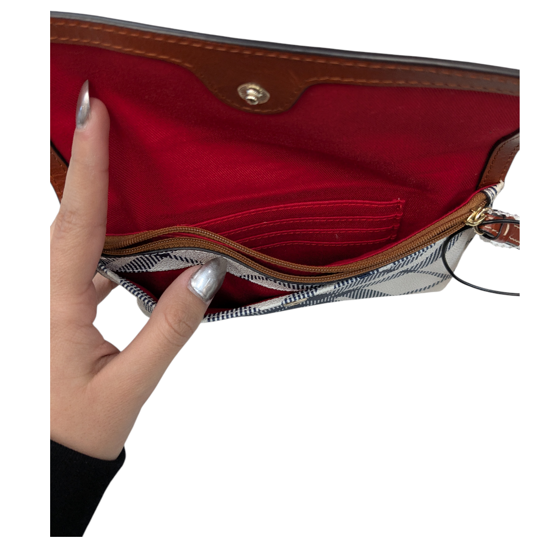 Wallet Designer By Dooney And Bourke In Blue & White, Size:Medium