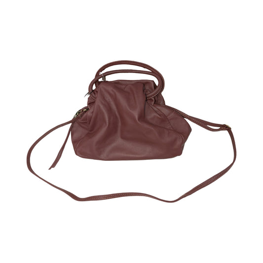 Handbag Leather By Hobo Intl In Purple, Size:Small