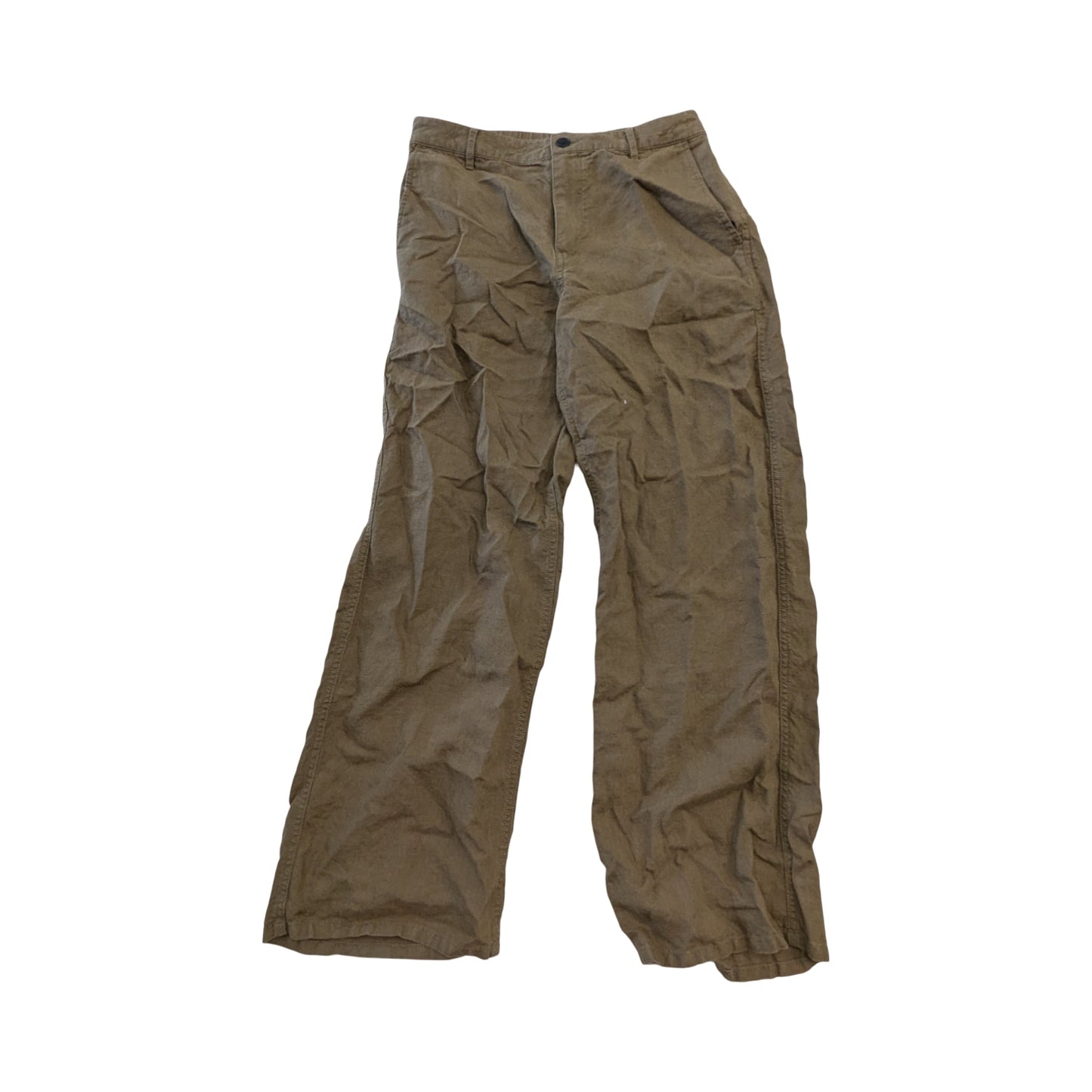 Pants Linen By Madewell In Green, Size:4