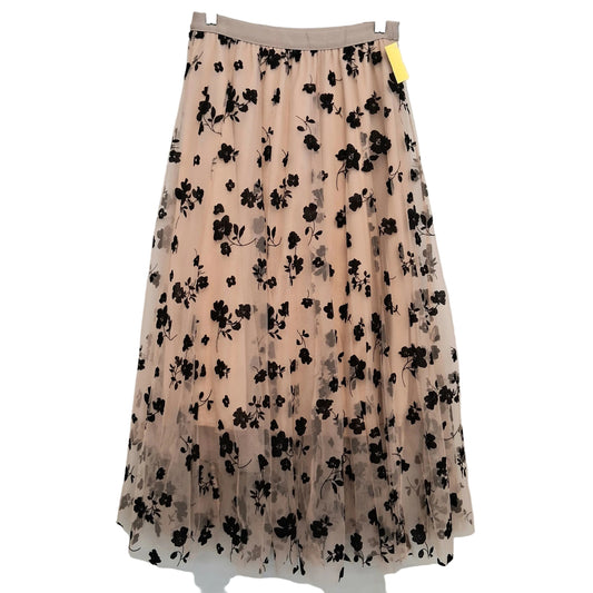 Skirt Maxi In Black & Tan, Size:6