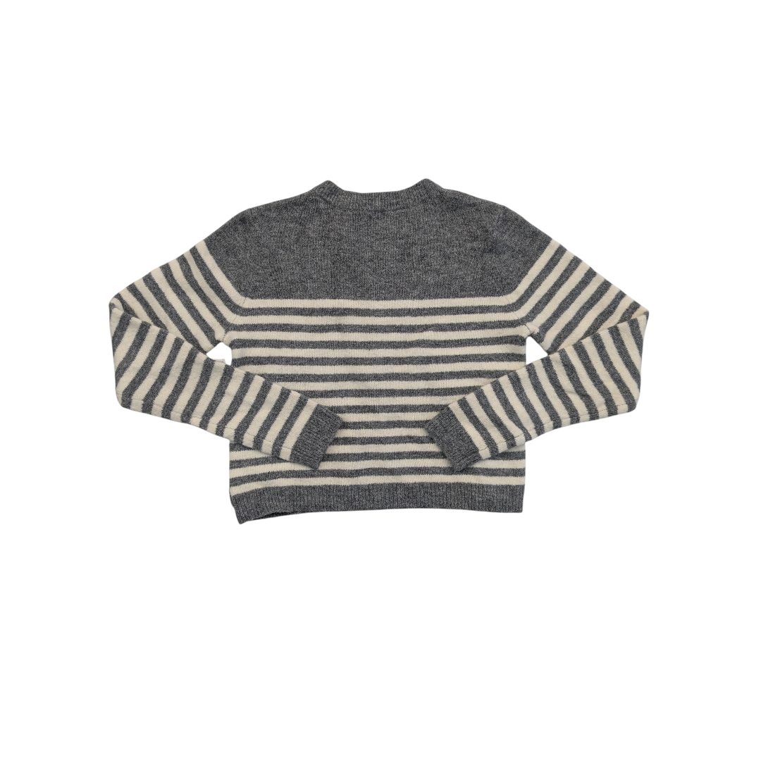 Sweater Cardigan By Madewell In Grey & White, Size:M