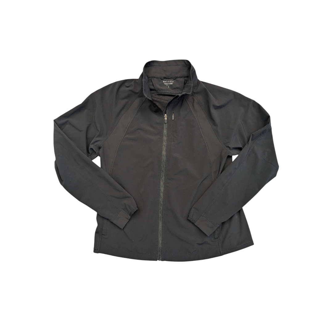 Athletic Jacket By Athleta In Black, Size:L