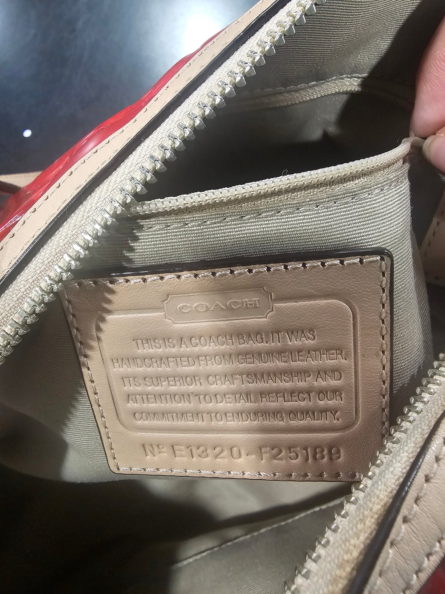 Handbag Designer By Coach, Size: Medium