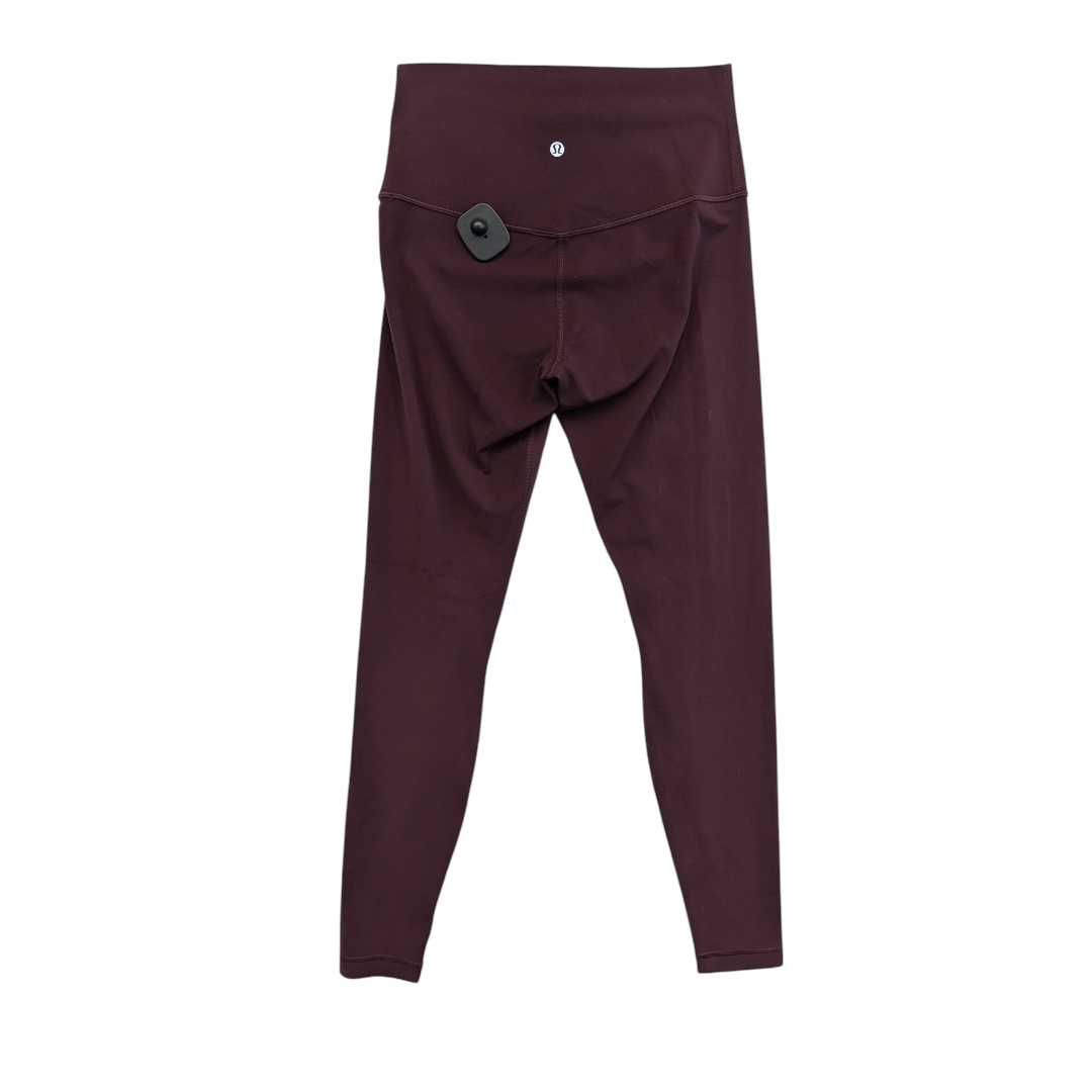 Athletic Leggings By Lululemon In Purple, Size:8