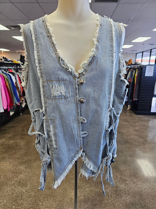 Vest Other By Pol In Blue Denim, Size:M