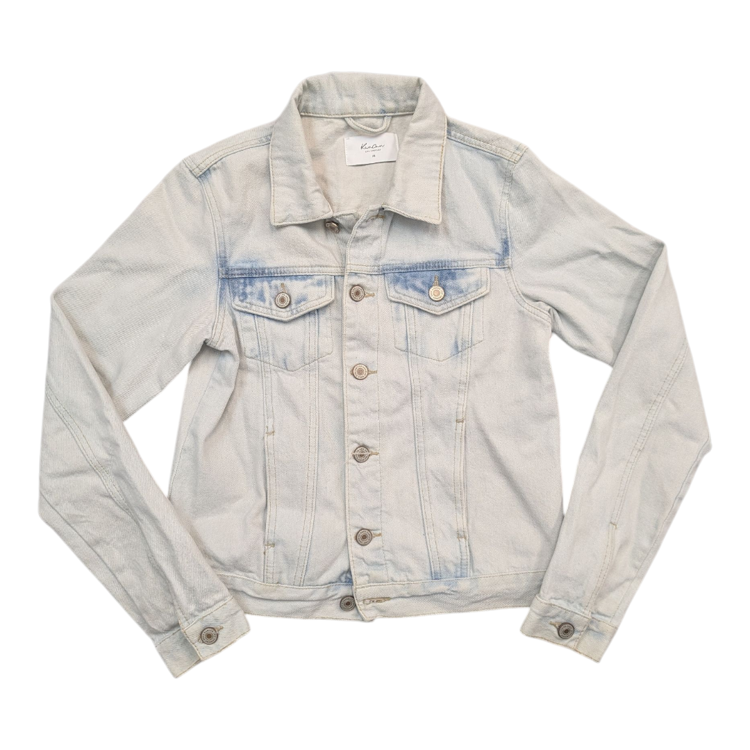 Jacket Denim By Kancan In Blue Denim, Size:Xs