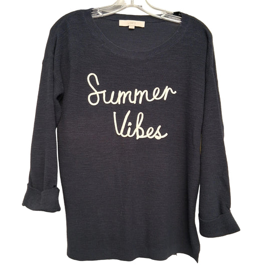 Sweater By Loft In Blue, Size:S