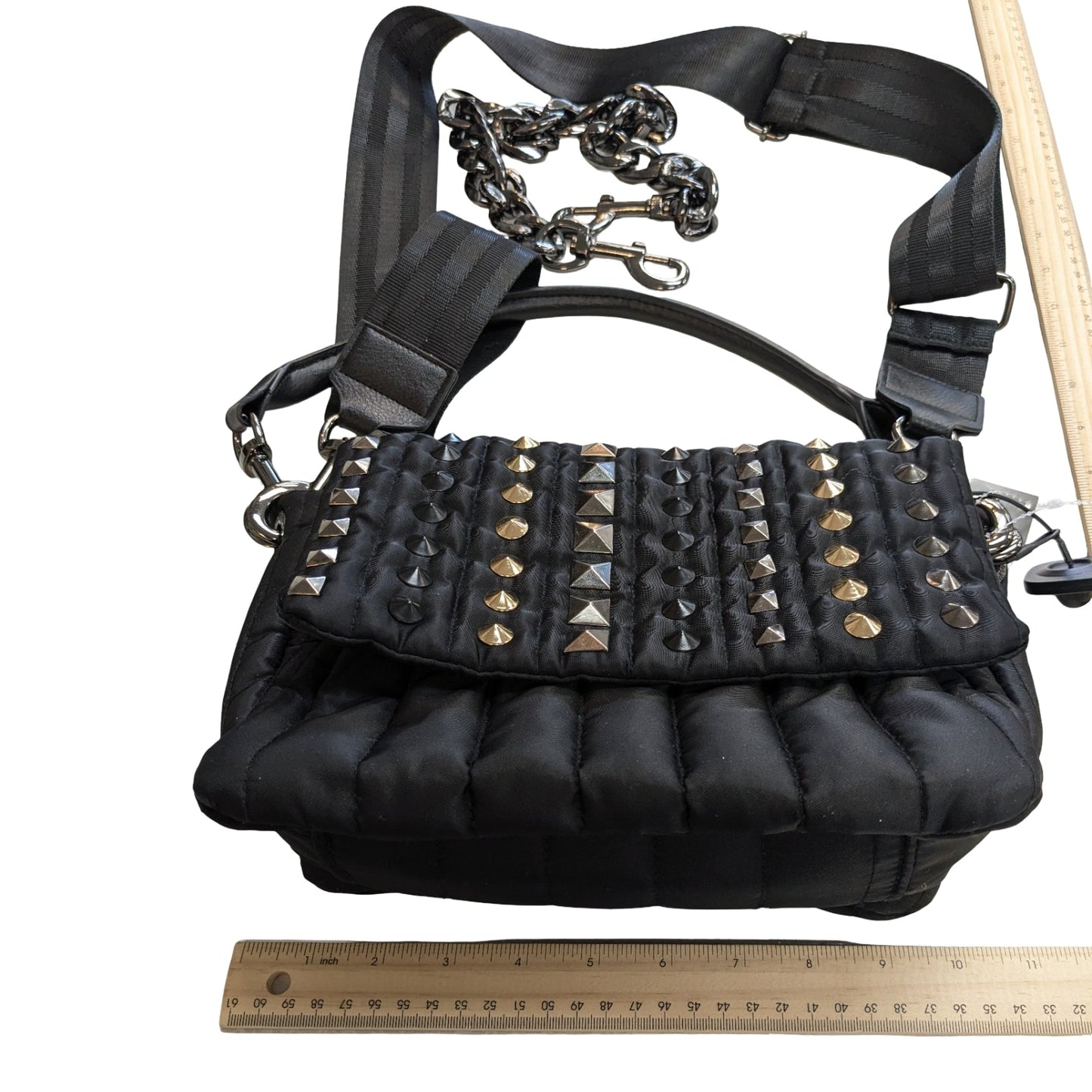 Handbag By Think Royln In Black, Size:Medium
