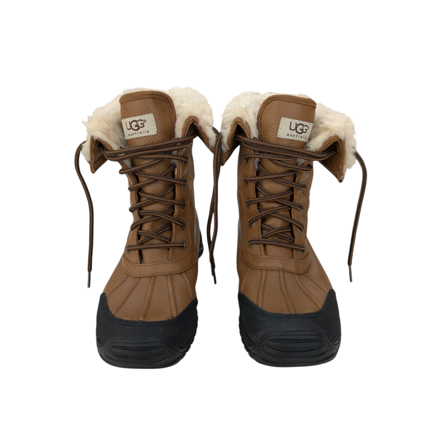 Boots Designer By Ugg In Black & Brown, Size:7