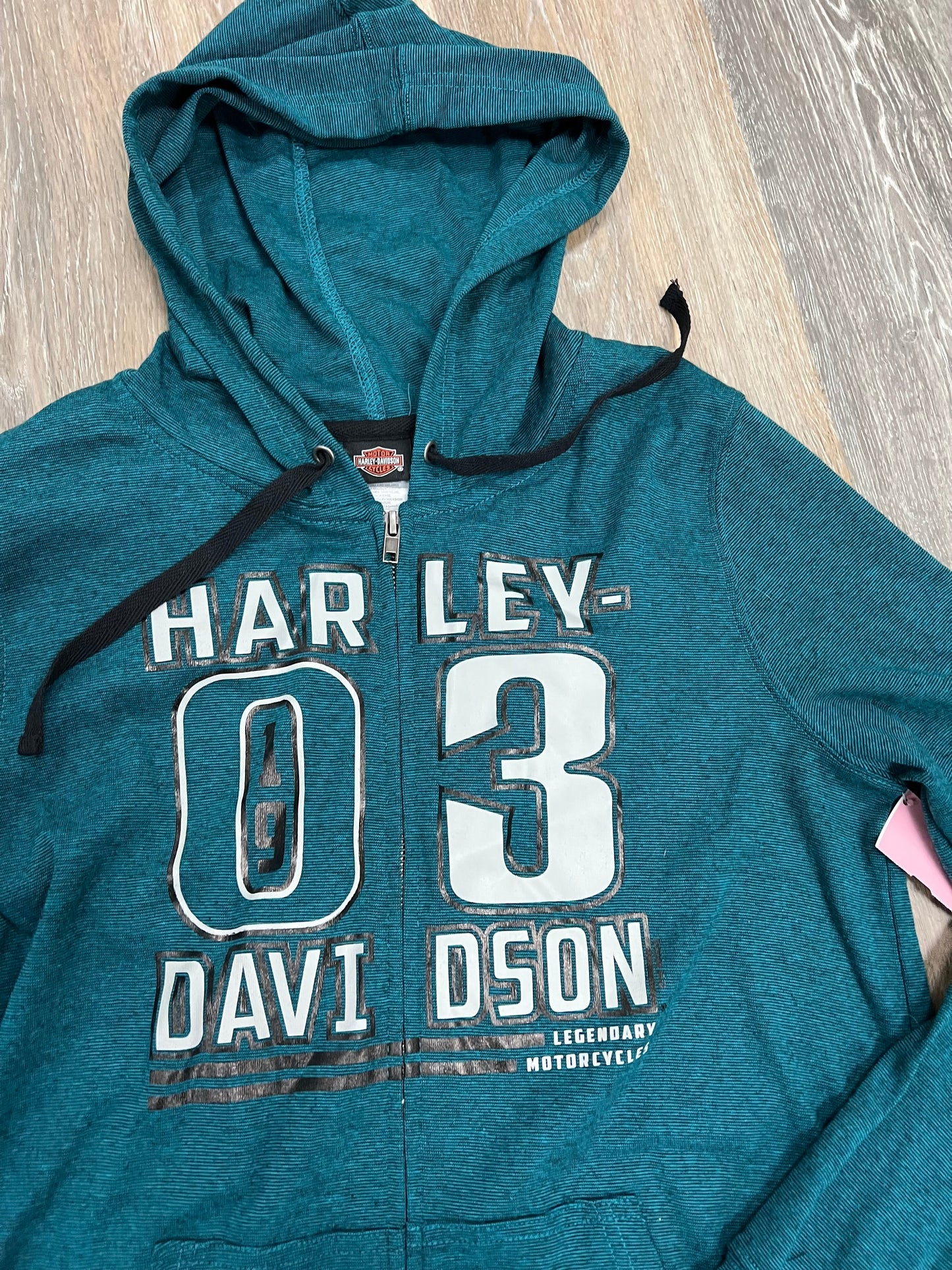 Athletic Sweatshirt Hoodie By Harley Davidson  Size: M