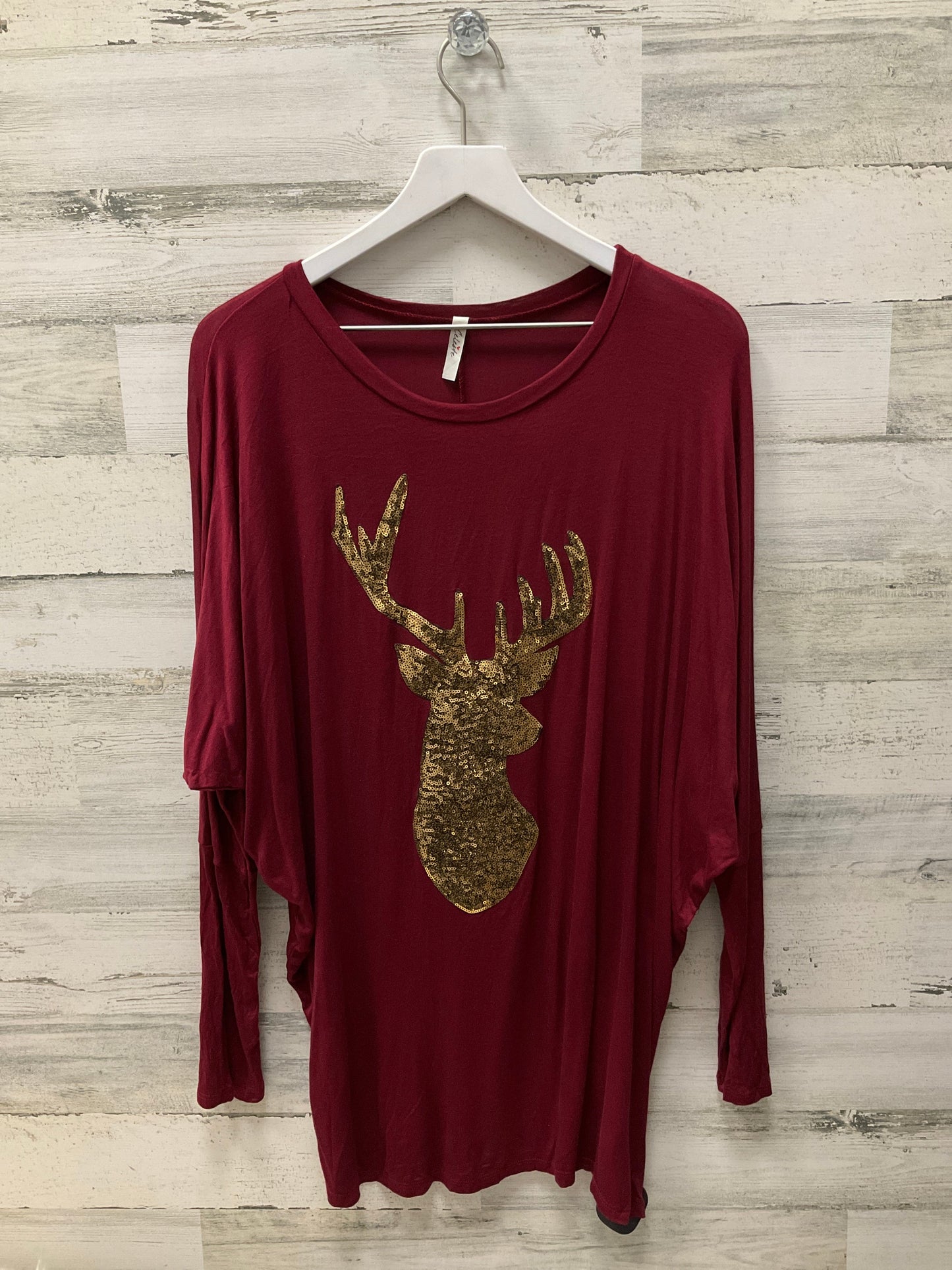 Holiday Top Long Sleeve By Clothes Mentor  Size: 1x