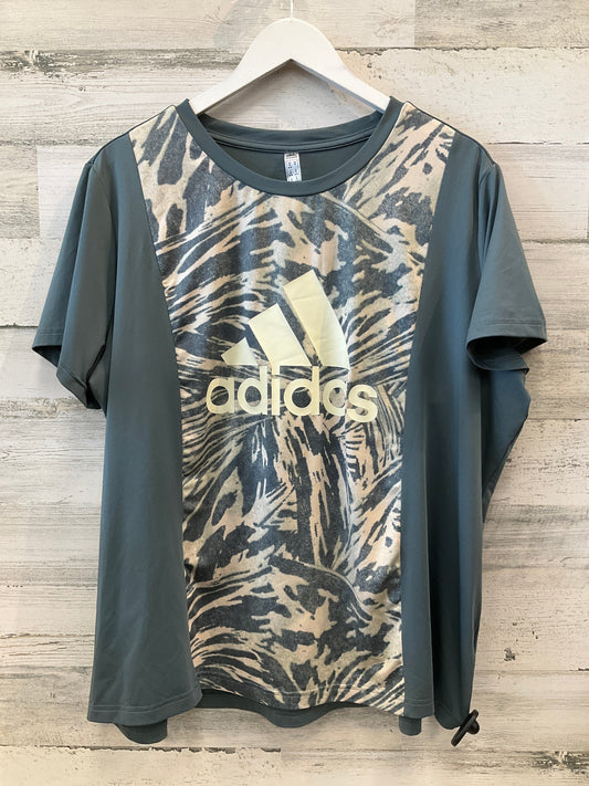 Athletic Top Short Sleeve By Adidas  Size: 2x